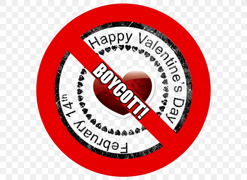Valentine's Day Boycott 14 February Love Romance, PNG, 600x600px, Boycott, Area, Brand, Consumption, Day Download Free