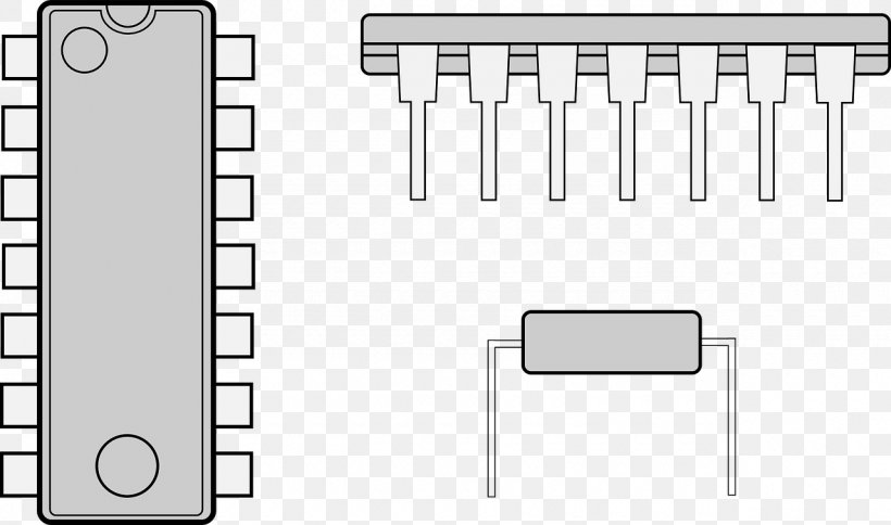 Integrated Circuit Electrical Network Electronic Circuit Electronics, PNG, 1280x757px, Integrated Circuit, Area, Black And White, Electrical Network, Electronic Circuit Download Free