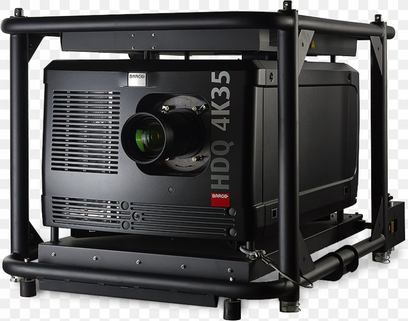 Multimedia Projectors Barco HDQ 4K35 Digital Light Processing Professional Audiovisual Industry, PNG, 842x663px, 4k Resolution, Multimedia Projectors, Audience Response, Barco, Barco Hdq 4k35 Download Free