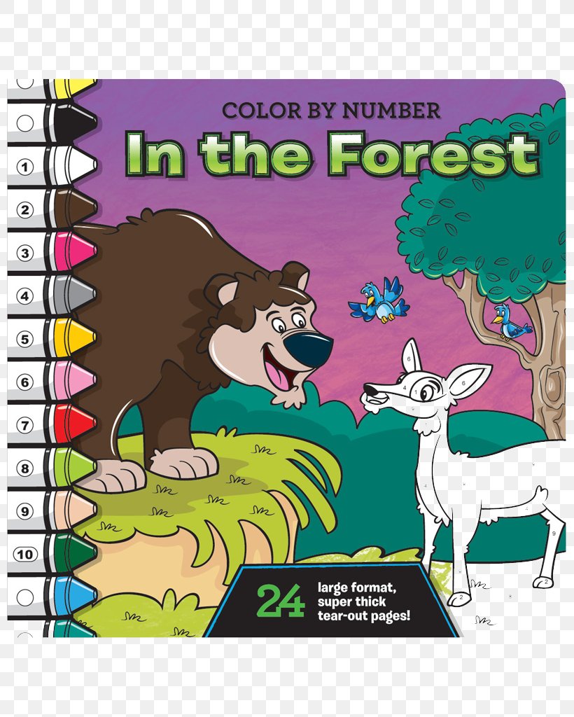 Coloring Book Paint By Number Activity Book, PNG, 800x1024px, Book, Activity Book, Beaver, Cartoon, Character Download Free