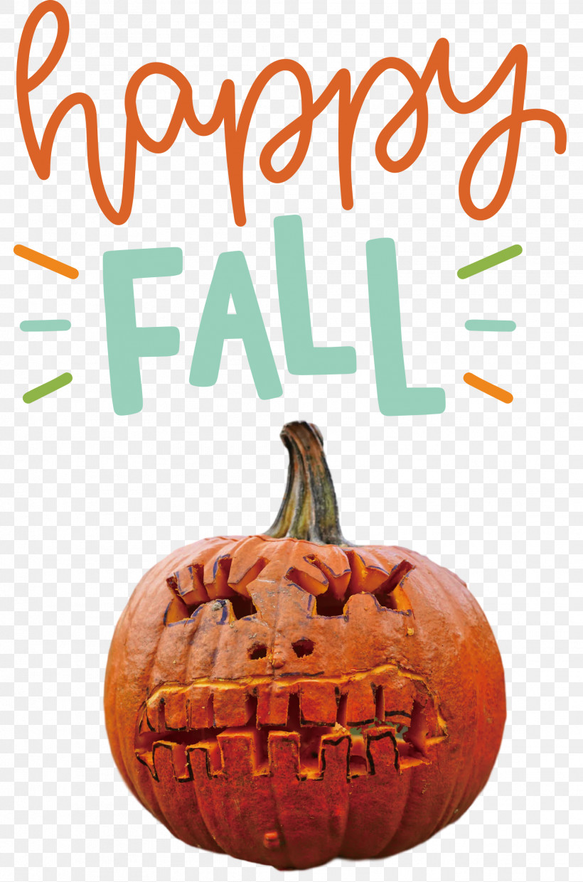 Happy Fall, PNG, 1981x3000px, Happy Fall, Carving, Gourd, Jackolantern, Lantern Download Free