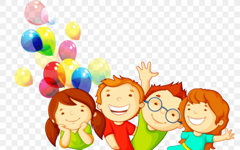 People Social Group Cartoon Balloon Happy, PNG, 1024x642px, People, Balloon, Cartoon, Celebrating, Child Download Free