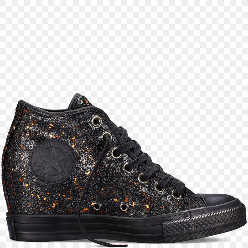 Sneakers Chuck Taylor All-Stars Wedge Converse High-top, PNG, 1000x1000px, Sneakers, Black, Boot, Casual Attire, Chuck Taylor Download Free