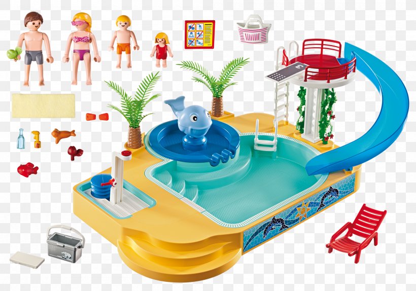 Swimming Pool Playground Slide Toy Playmobil Child, PNG, 2000x1400px, Swimming Pool, Child, Doll, Fountain, Game Download Free