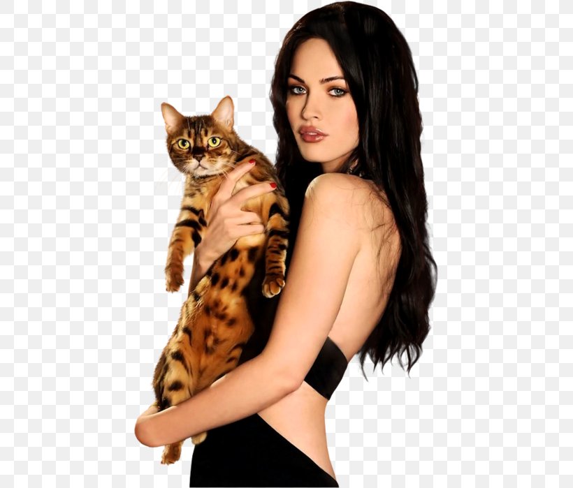 Megan Fox Transformers Mikaela Banes Cat Photography, PNG, 437x699px, Megan Fox, Actor, Angelina Jolie, Bengal, Brown Hair Download Free