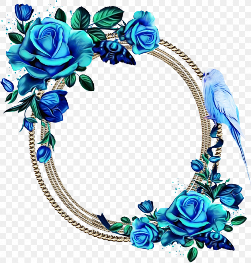 Blue Rose, PNG, 955x1000px, Watercolor, Blue, Blue Rose, Bracelet, Cut Flowers Download Free