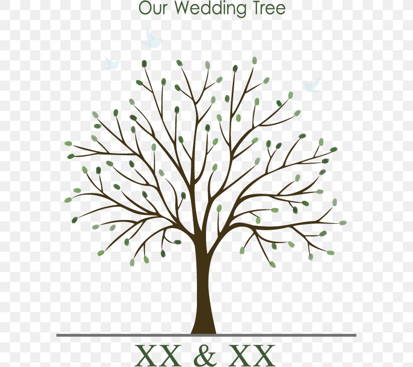 Wedding Invitation Guestbook Tree Fingerprint, PNG, 596x729px, Wedding Invitation, Area, Book, Branch, Couple Download Free