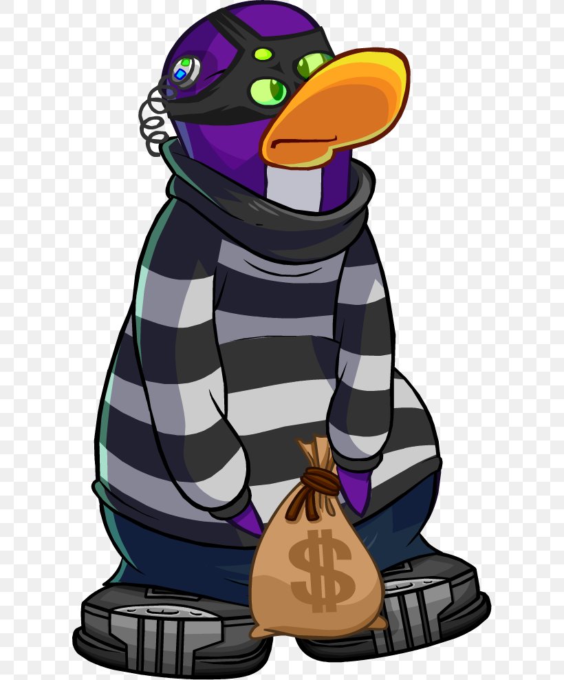 Club Penguin Robbery Clip Art, PNG, 610x988px, Club Penguin, Art, Bank Robbery, Beak, Bird Download Free