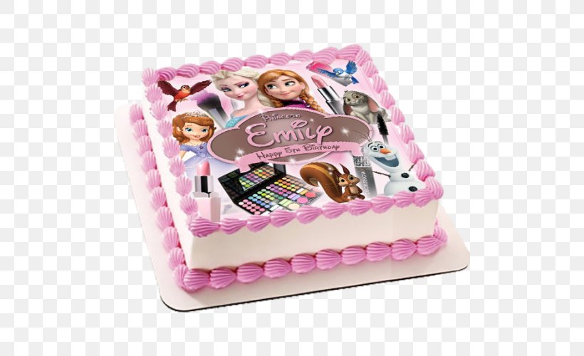 Birthday Cake Princess Cake Cupcake Frosting & Icing Torte, PNG, 500x500px, Birthday Cake, Birthday, Box, Buttercream, Cake Download Free