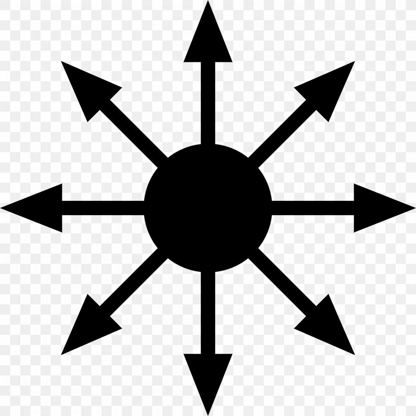 Sigil Chaos Magic Symbol Of Chaos Occult, PNG, 2000x2000px, Sigil, Artwork, Black And White, Chaos Magic, Demon Download Free