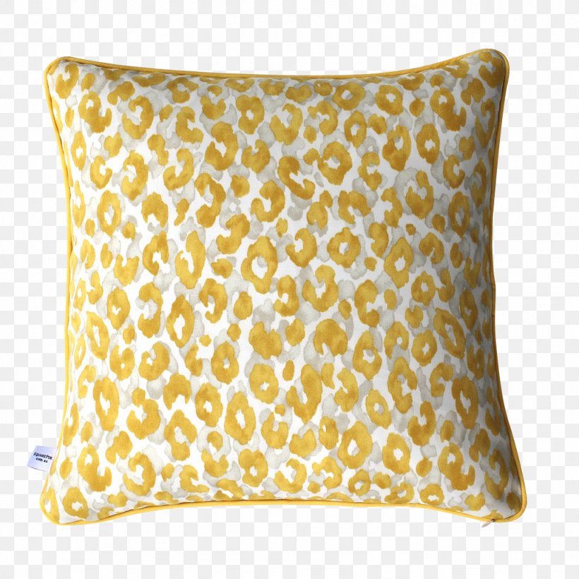 Throw Pillows Leopard Cushion Textile Yellow, PNG, 1024x1024px, Throw Pillows, Animal Print, Chair, Cushion, Furniture Download Free