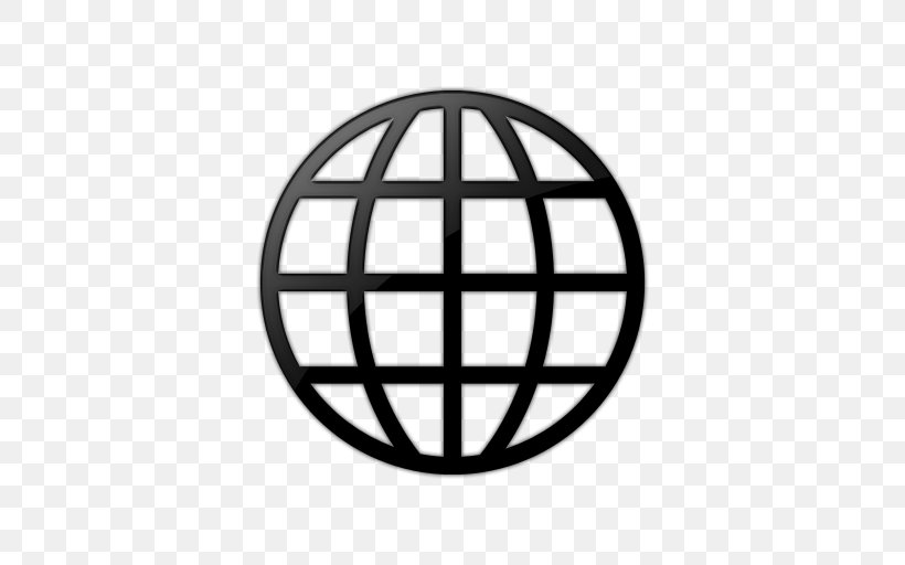 Internet Globe Symbol Clip Art, PNG, 512x512px, Internet, Area, Black And White, Brand, Earth Symbol Download Free