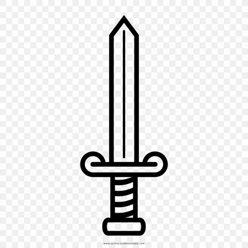 Drawing Sword Coloring Book Dagger, PNG, 1000x1000px, Drawing, Black And White, Coloring Book, Dagger, Ninja Download Free