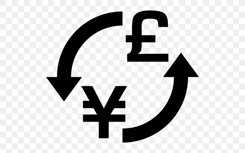 Pound Sign Exchange Rate Pound Sterling Japanese Yen Foreign Exchange Market, PNG, 512x512px, Pound Sign, Area, Black And White, Brand, Currency Download Free