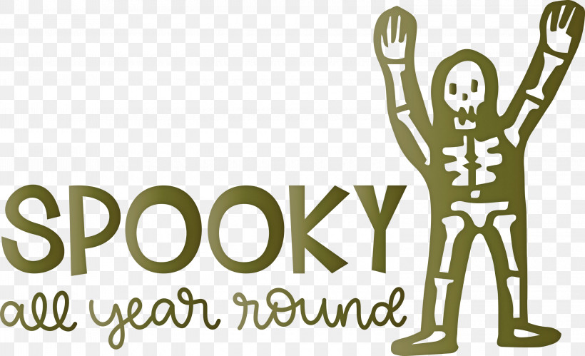 Spooky Halloween, PNG, 3000x1828px, Spooky, Behavior, Cartoon, Halloween, Happiness Download Free