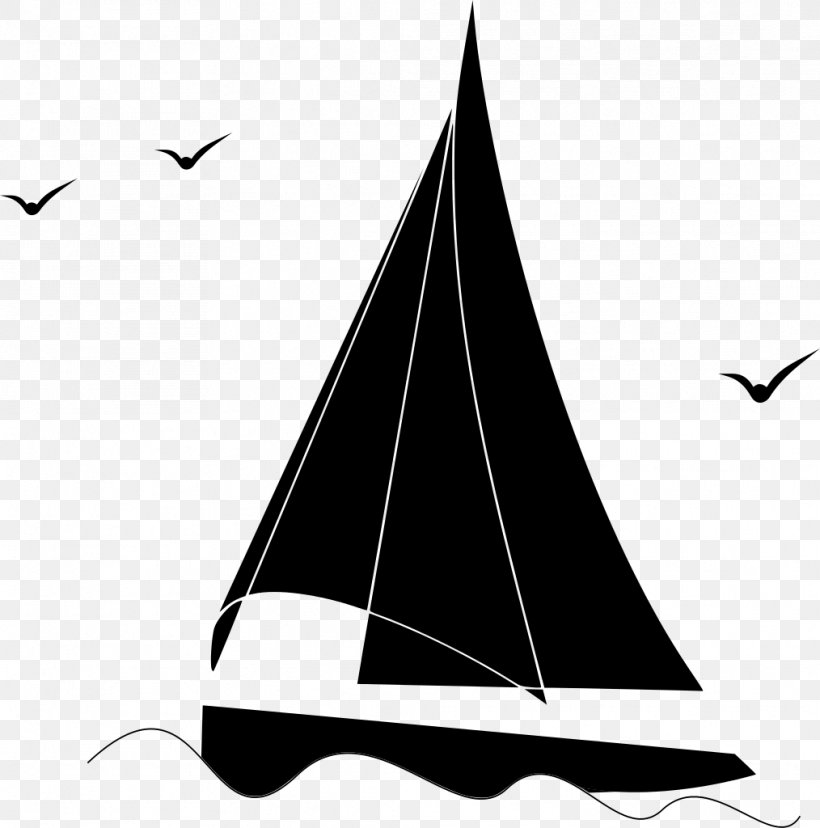 Sailboat Clip Art, PNG, 1014x1024px, Sailboat, Black, Black And White, Boat, Drawing Download Free