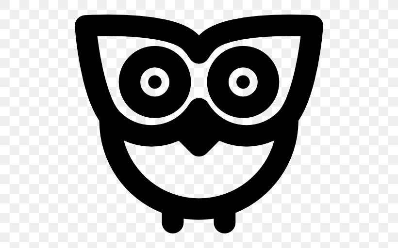Owl Symbol, PNG, 512x512px, Owl, Animal, Black And White, Eye, Eyewear Download Free