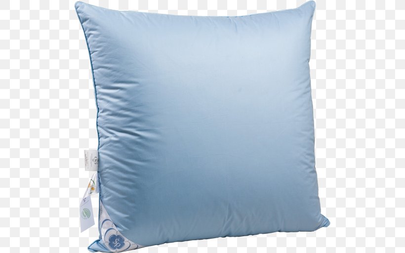 Throw Pillow Down Feather Cushion Bed, PNG, 519x512px, Pillow, Bed, Bedding, Blanket, Blue Download Free