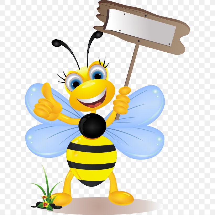 Bee Animation Clip Art, PNG, 631x821px, Bee, Animation, Art, Bumblebee, Butterfly Download Free