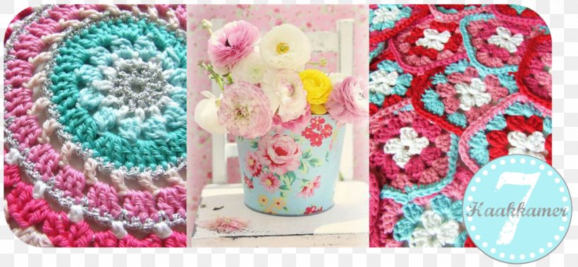 Crochet Granny Square 28 October Pattern, PNG, 980x454px, Crochet, Color, Granny Square, Heart, Magenta Download Free