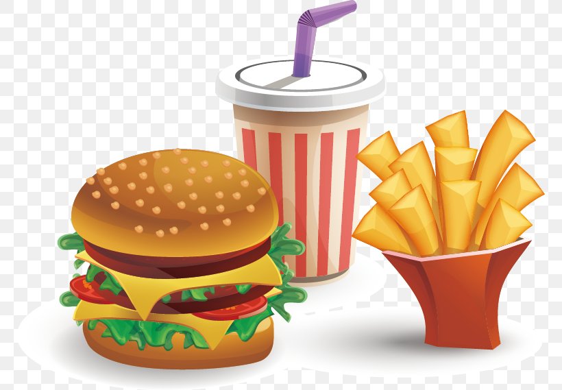 Hamburger Cheeseburger Fast Food French Fries Coca-Cola, PNG, 770x569px, Fizzy Drinks, Cheeseburger, Coffee Cup, Cup, Drink Download Free