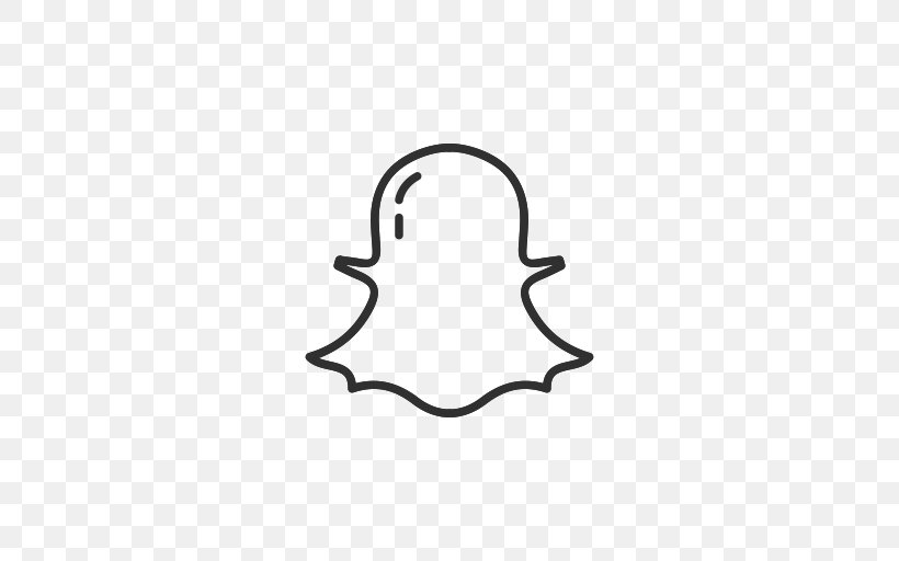 Snapchat Social Media Logo, PNG, 512x512px, Snapchat, Area, Black, Black And White, Finger Download Free