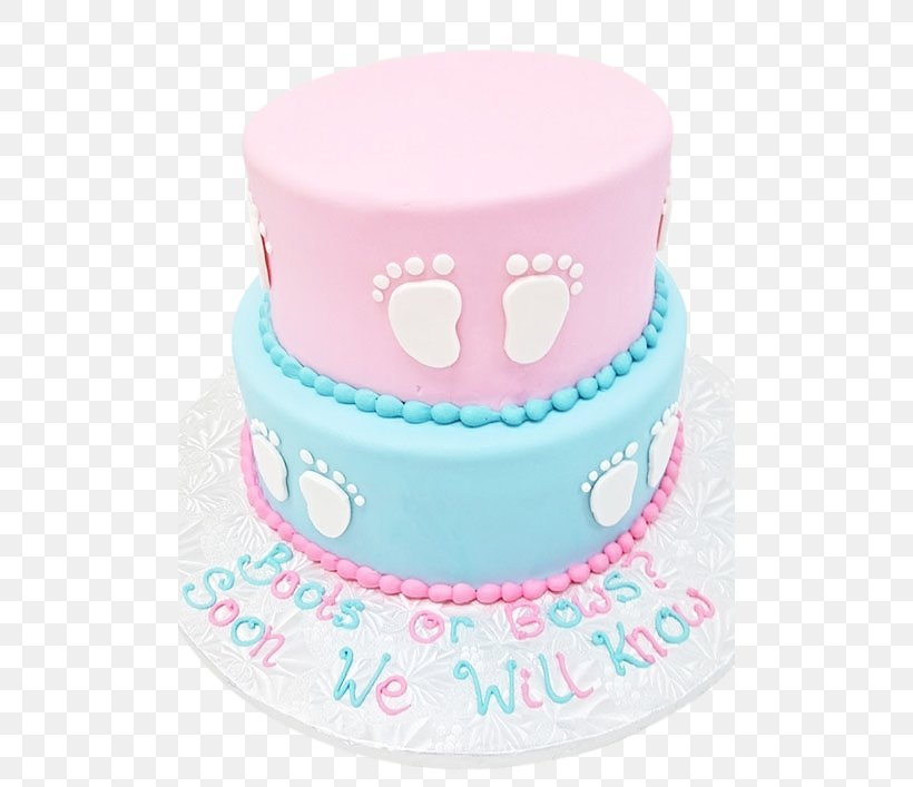 Gender Reveal Birthday Cake Bakery, PNG, 500x707px, Gender Reveal, Bakery, Baking, Birthday Cake, Buttercream Download Free