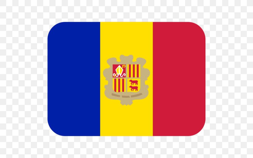 Flag Of Andorra Flag Of Spain National Flag, PNG, 512x512px, Flag Of Andorra, Andorra, Area, Brand, Emoji Download Free