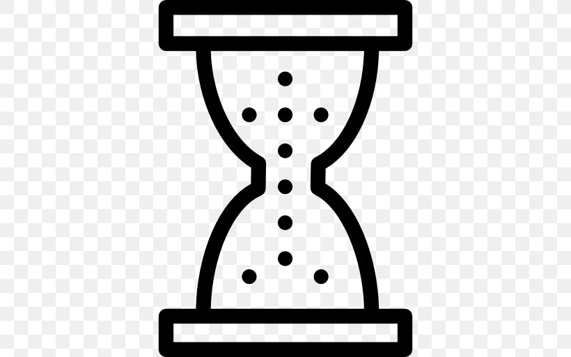Hourglass Egg Timer Clock, PNG, 512x512px, Hourglass, Area, Black And White, Clock, Countdown Download Free