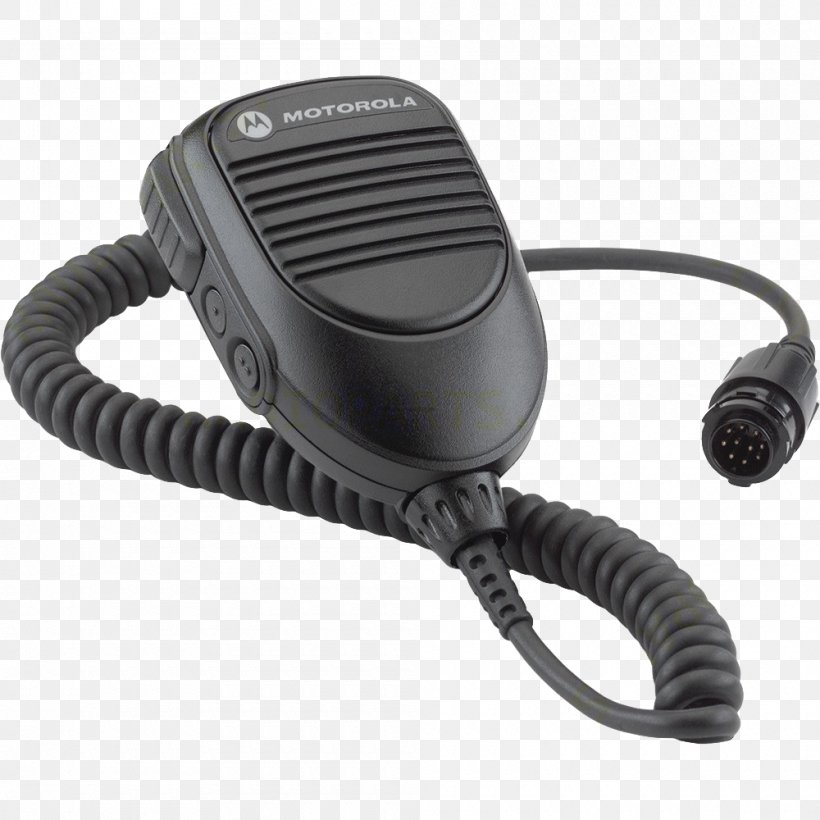 Microphone Motorola Solutions Digital Mobile Radio, PNG, 1000x1000px, Microphone, Audio, Audio Equipment, Communication, Communication Accessory Download Free
