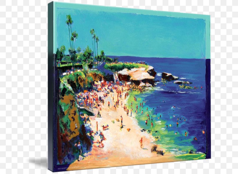 Painting La Jolla Cove Acrylic Paint Gallery Wrap, PNG, 650x598px, Painting, Acrylic Paint, Art, Artwork, Canvas Download Free