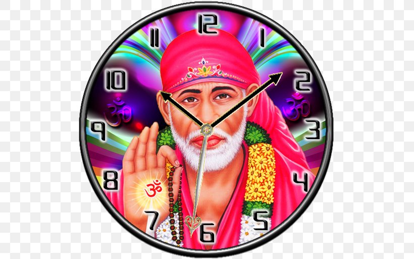 Sai Baba Of Shirdi Shirdi Sai Baba Temple Clock Aptoide Desktop Wallpaper, PNG, 512x512px, Sai Baba Of Shirdi, Android, App Annie, App Store, Aptoide Download Free