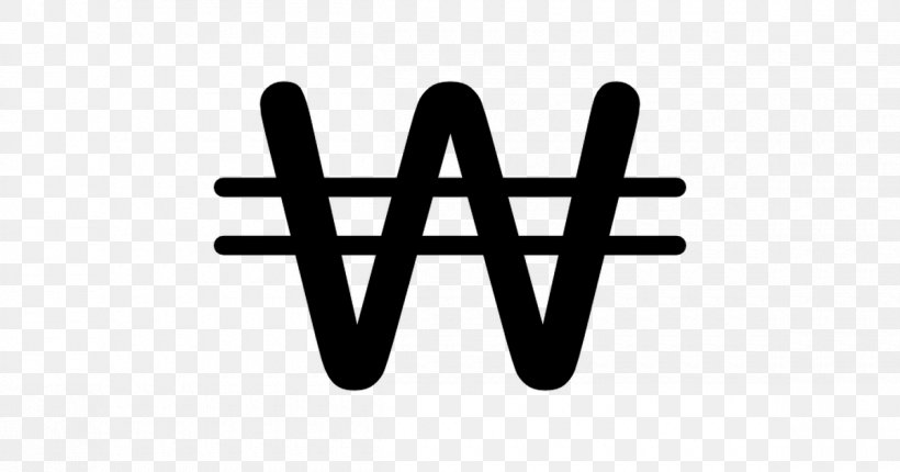 South Korean Won Currency Symbol North Korean Won, PNG, 1200x630px, South Korea, Black And White, Brand, Coin, Currency Download Free