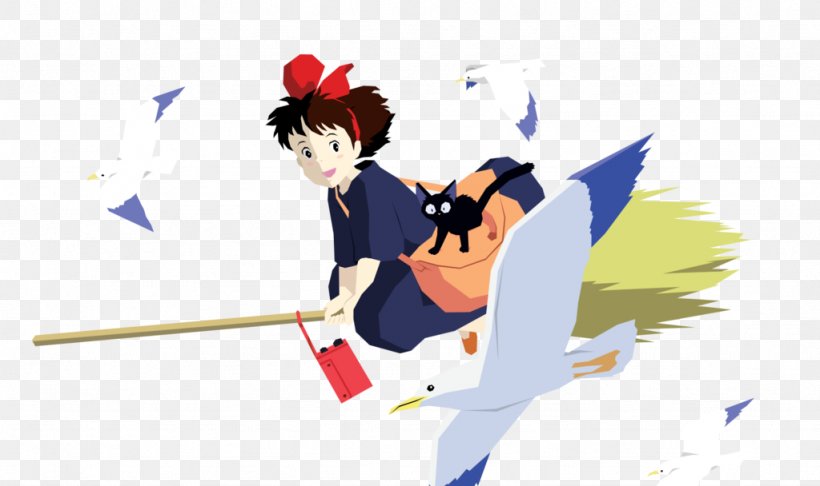 Jiji Studio Ghibli Wall Decal Sticker, PNG, 1024x608px, Watercolor, Cartoon, Flower, Frame, Heart Download Free