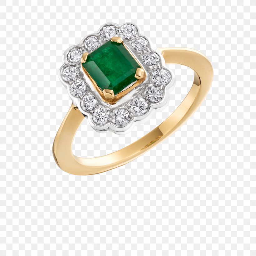 Emerald Earring Jewellery Engagement Ring, PNG, 1000x1000px, Emerald, Argos, Class Ring, Colored Gold, Diamond Download Free