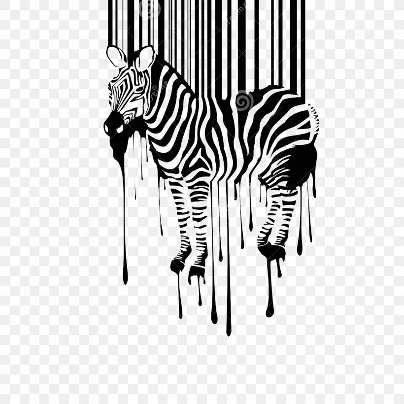 Barcode Wall Decal Sticker Illustration, PNG, 4000x4000px, Barcode, Black, Black And White, Decal, Horse Like Mammal Download Free