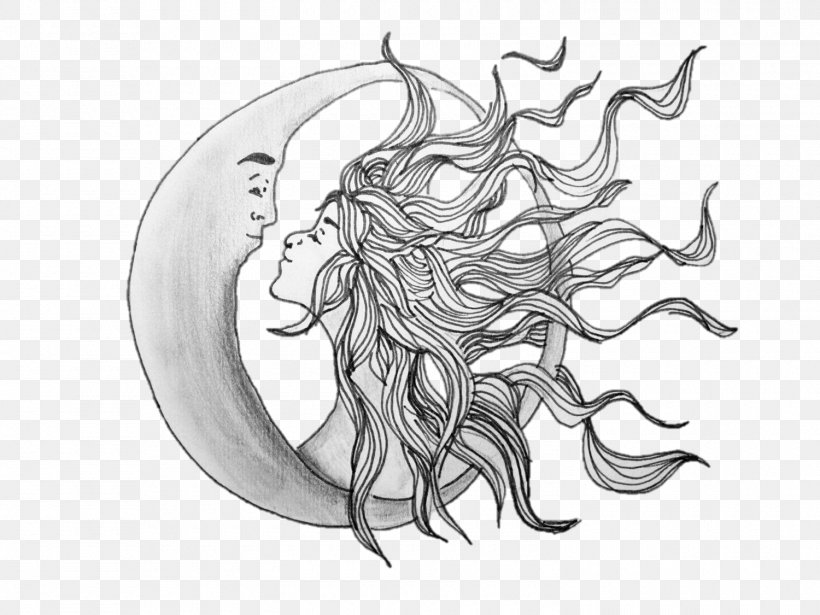 Drawing Art Moon Sketch, PNG, 1500x1125px, Drawing, Art, Artwork, Black And White, Death Download Free