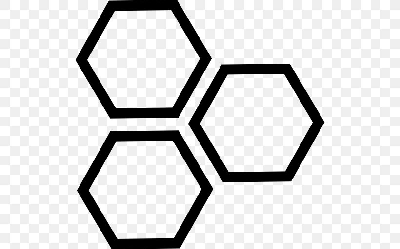 Honeycomb Hexagon Clip Art, PNG, 512x512px, Honeycomb, Area, Beehive, Black, Black And White Download Free
