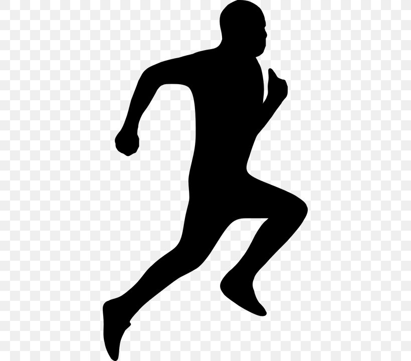 Silhouette Drawing Clip Art, PNG, 409x720px, Silhouette, Black, Black And White, Cross Country Running, Drawing Download Free