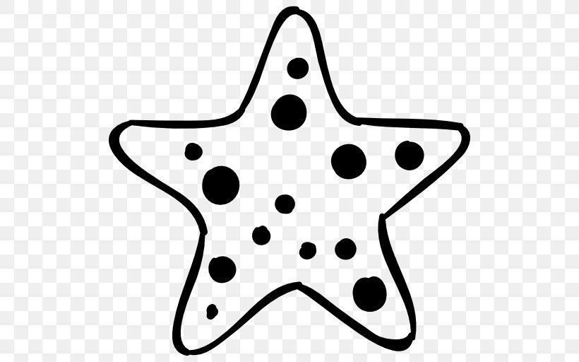 Starfish, PNG, 512x512px, Starfish, Animal, Black, Black And White, Gratis Download Free