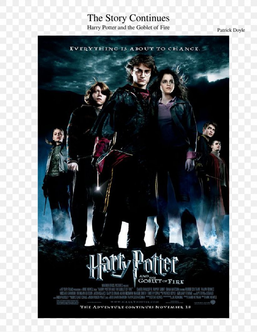 Harry Potter And The Goblet Of Fire Hogwarts Film Fantasy, PNG, 850x1100px, Harry Potter, Action Film, Advertising, Daniel Radcliffe, Emma Watson Download Free