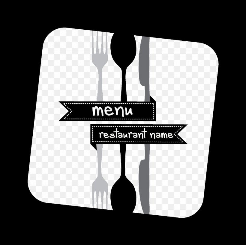 Menu Restaurant Fork Tableware, PNG, 1000x998px, Menu, Black And White, Brand, Cooking, Cuisine Download Free