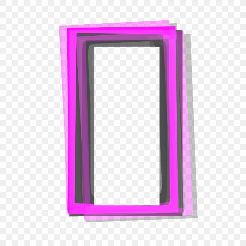 Picture Frames Image Clip Art Sticker Rectangle, PNG, 2289x2289px, Picture Frames, Discover Card, Magenta, Neon, Picsart Photo Studio Download Free