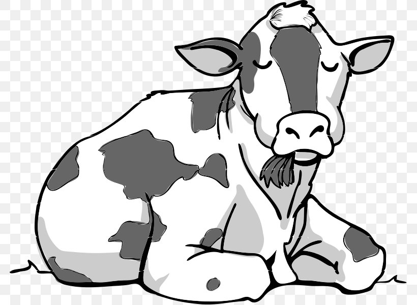 Cattle Drawing Clip Art, PNG, 781x600px, Cattle, Artwork, Black, Black And White, Carnivoran Download Free
