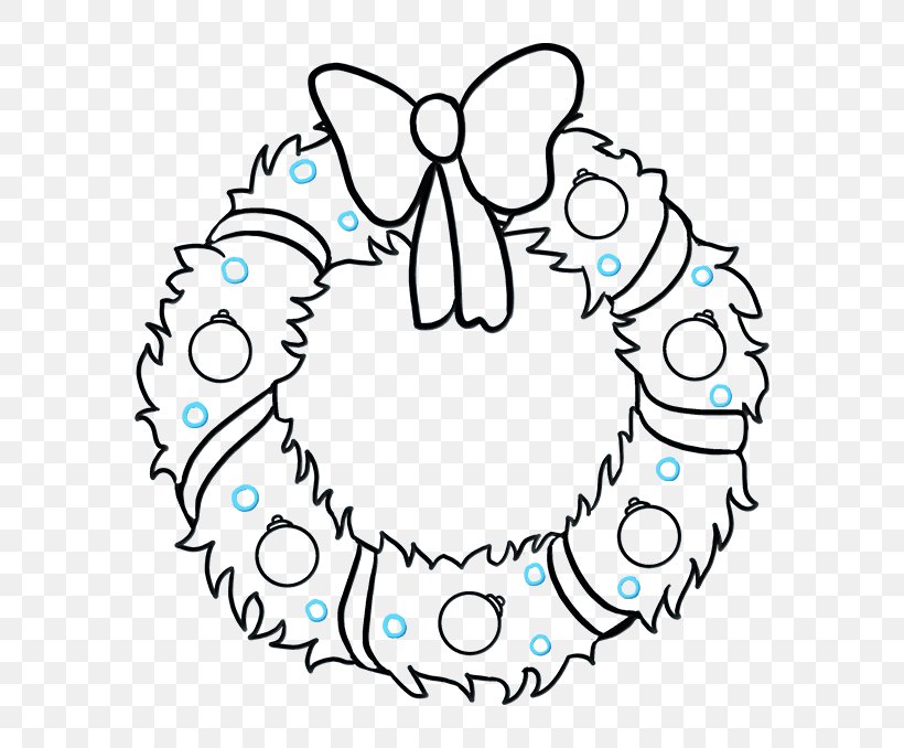 Wreath Christmas Day Drawing Clip Art Illustration, PNG, 680x678px, Wreath, Bay Laurel, Christmas Day, Christmas Wreath, Drawing Download Free