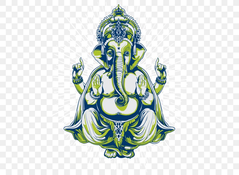 Ganesha T-shirt Deity Tattoo, PNG, 467x600px, Ganesha, Art, Decal, Deity, Elephant Download Free