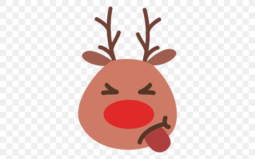 Reindeer Rudolph Nose Clip Art, PNG, 512x512px, Reindeer, Animation, Antler, Christmas, Deer Download Free