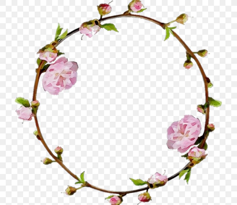 Spring Background Frame, PNG, 717x707px, Floral Design, Blossom, Branch, Drawing, Family Frames Download Free