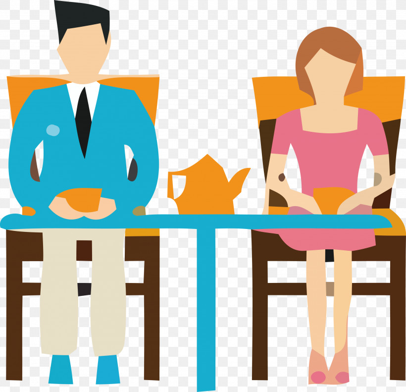 Cartoon Table Line Conversation Furniture, PNG, 3000x2894px, Cartoon, Conversation, Furniture, Line, Table Download Free