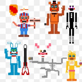 8 BIT - Five Nights At Freddy's 2 Five Nights At Freddy's 3 Five Nights At Freddy's 4 The Joy Of Creation: Reborn 8-bit PNG